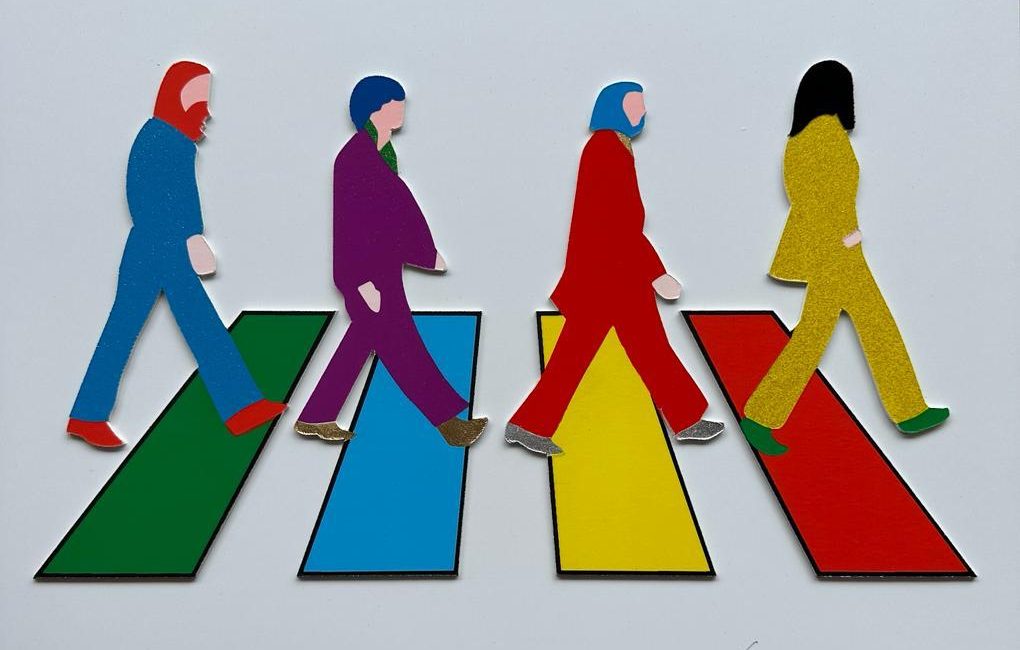 Marco Lodola - serigrafia - abbey road