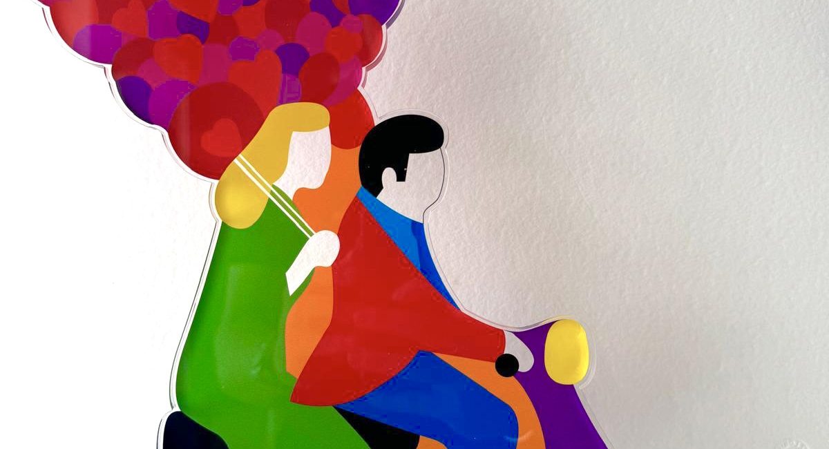 Lodola fidanzati vespa palloncini