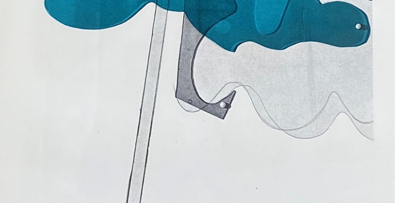 Mario Schifano - Cielo anemico -litografia 1970
