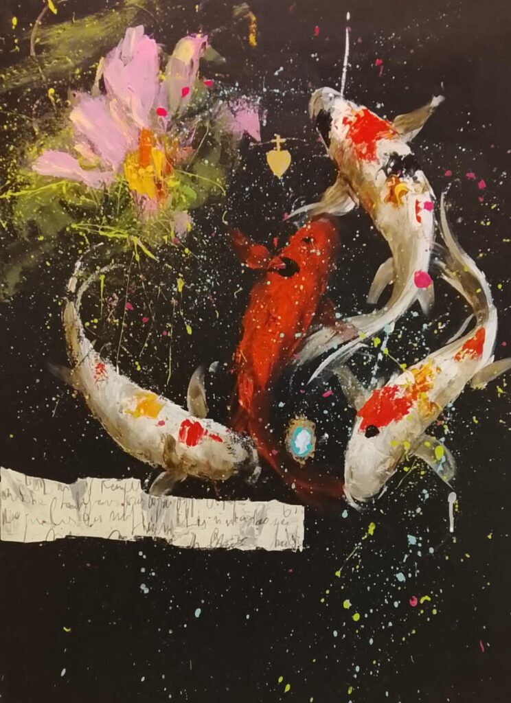 Carpe rosse guizzanti - Luca Bellandi