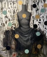 Vestito nero da sera pop art e street art