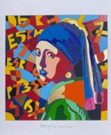 Vermer - la ragazza con l'orecchino di perla - Ugo Nespolo