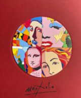 Ugo Nespolo | Serigrafia | The woman face 1