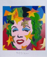 Ugo Nespolo - Marylin | Serigrafia | The woman face