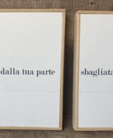Riccardo Bonfadini - amore - poesia visiva su carta intelata