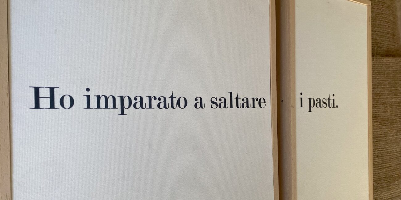 Riccardo Bonfadini- poesia visiva - ironia