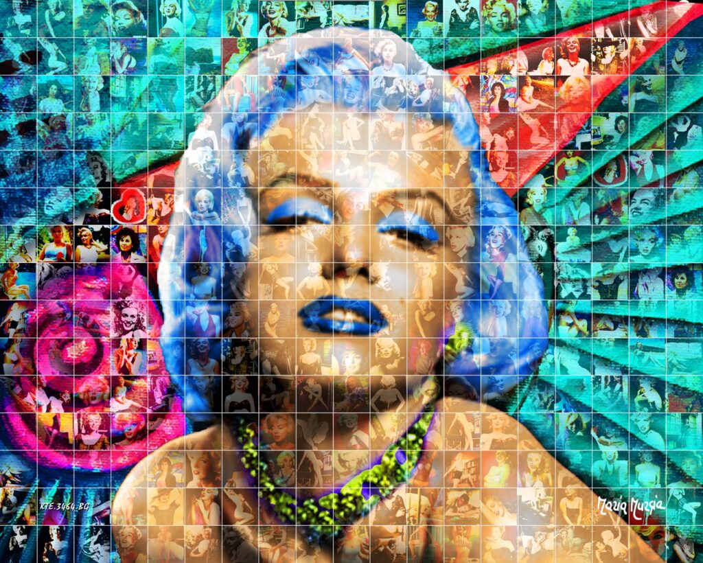 Marylin Monroe-blu