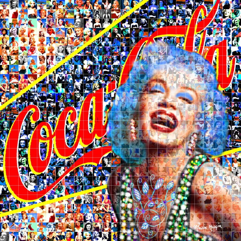 Marilyn Monroe e Coca Cola - foto d'arte
