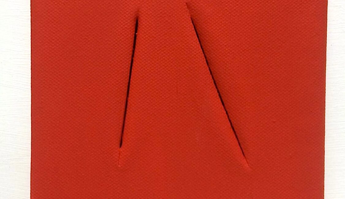 lucio fontana - tagli - sergio vanni - ironia