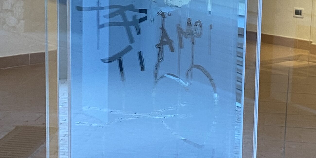 Stefano Ronci | Condense - serigrafia su plexiglass specchiato - cm 40x30x9